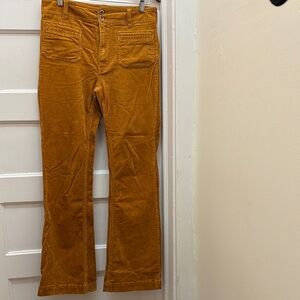 Mustard Corduroy Flare Pants